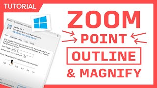 Zoom Point Outline amp Magnify The Screen During Presentations amp Coding on Windows [upl. by Rusell]