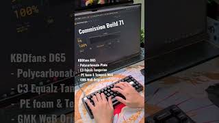 CLACKY Commission Build 71  KBDfans D65 Best Build Mechanical Keyboard ASMR Sound Test [upl. by Jacquetta]