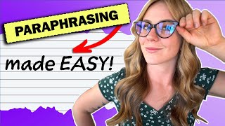 PARAPHRASING The Basic Steps Tips amp Tricks [upl. by Topper]