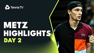 Humbert Takes On Thiem Khachanov Fognini In Action  Metz 2023 Highlights Day 2 [upl. by Aileme]