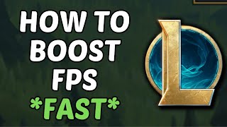 How To Boost FPS In League Of Legends 2024 [upl. by Tome79]