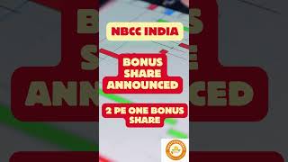 NBCC INDIA LTD announced Bonus share do pe ek bonus share 2024 stockmarket stockstobuy [upl. by Richie]