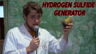 A hydrogen sulfide generator using a candle [upl. by Beverie665]