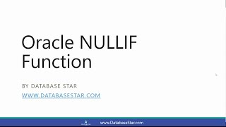 Oracle NULLIF Function [upl. by Yme]