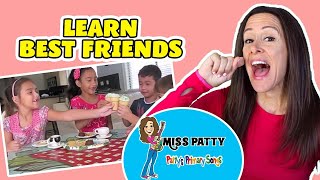 Learn Friends Song for Children Kids and Toddlers  Best Friends by Patty Shukla [upl. by Rosemonde]