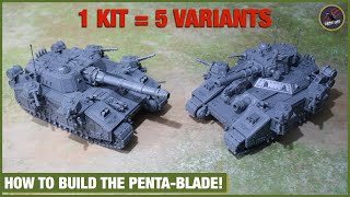 BUILD amp MAGNETISE 5 BANEBLADE VARIANTS FROM 1 KIT  THE PENTABLADE Easy Instructions Warhammer 40k [upl. by Neelrac]