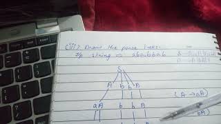 Draw a parse tree for ababbab [upl. by Amesari]