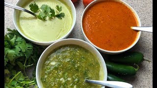 TOP 3 SALSAS PARA TACOS SALSAS MEXICANAS FACIL Y RAPIDAS 😋 [upl. by Indira]