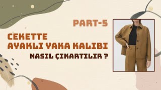 Cekette Ayaklı Yaka Kalıbı Çıkarma  Modelistlik Dersleri sewing [upl. by Gladwin943]