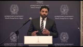 Executive Director Mr Mahmoud Qutub at Georgetown Young Leaders Seminar [upl. by Rust]