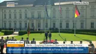 President Barack Obama visits Germany [upl. by Ahsienal]