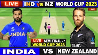 Live IND Vs NZ ICC World Cup 2023  Live Match Centre  India Vs New Zealand  1st Inning [upl. by Mylander]