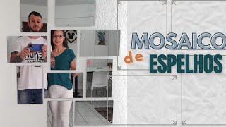 🪚 O MOSAICO DE ESPELHOS MAIS BARATO E FACIL DE FAZER  espelhos decorativos [upl. by Norda]