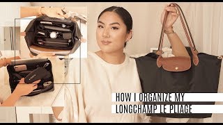 HOW I ORGANIZE MY LONGCHAMP LARGE LE PLIAGE hack  INMYSEAMS [upl. by Mosenthal952]