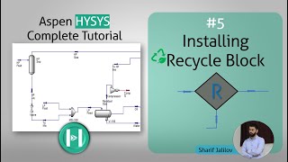 The Complete Aspen HYSYS Tutorial for Beginners 5 Installing Recycle Block [upl. by Nitnerb]