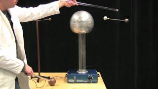 MIT Physics Demo  Inducing Dipoles with a Van de Graaff Generator [upl. by Odine936]