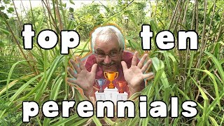 TOP 10 Edible Perennial vegetables and Herbs to plant in your garden or permaculture orchard 2021 [upl. by Ydner]