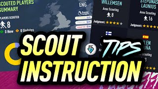 FIFA 22 SCOUT INSTRUCTION TIPS [upl. by Yentrac]