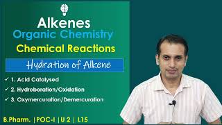 Hydration of Alkene  Hydration of Alkene to Alcohol Mechanism  Alkene Chemical Properties Part 3 [upl. by Irtimid]