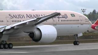 Saudi Arabian Airlines 777 Takeoff [upl. by Nylram]