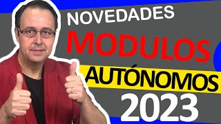 NOVEDADES sistema módulos tributación objetiva AUTONOMOS 2023 límites bonificaciones ayudas [upl. by Casaleggio36]