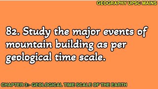 382 MountainBuilding Events in Geological Time Scale  A Detailed Study [upl. by Ledba]