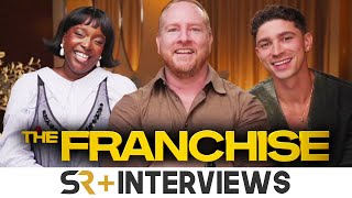 The Franchise Stars Explain How Office Comedy amp Superhero Parody Collide [upl. by Valry649]