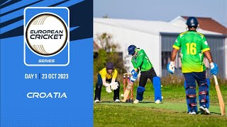 🔴 ECS Croatia 2023  Day 1  T10 Live Cricket  European Cricket [upl. by Shaughn373]