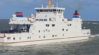 Norddeich Mole to Norderney FerryFrisia Germany 4K UHD [upl. by Hump]