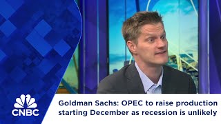 Goldman Sachs expect OPEC to raise production starting December as recession is unlikely [upl. by Chellman314]