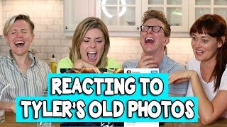 REACTING TO TYLERS OLD INSTAGRAMS  Grace Helbig [upl. by Cassi58]