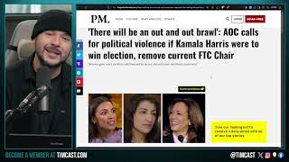 AOC Calls For VIOLENCE Democrat Says There Will Be OUT AND OUT Brawl If Things Dont Go her Way [upl. by Veal]