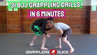 31 BJJ Grappling Partner Drills in Less Than 6 Minutes  Jason Scully [upl. by Ellenhoj666]