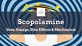 scopolamine  Uses Dosage Side Effects amp Mechanism  Transdermscop [upl. by Arvo]