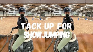 HOW TO TACK UP FOR SHOWJUMPING  Erin Williams [upl. by Ynnol4]