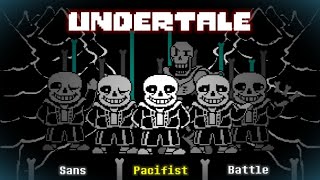 Undertale  Sans Pacifist Battle  Coreys Take  Battle Animation [upl. by Kendrick]