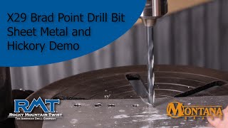 BEST BRAD POINT X29 Brad Point Drill Bit  drilling PERFECT HOLES in wood and sheet metal [upl. by Hong676]