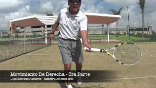 4 Clases De Tenis en HD  Movimiento De Derecha 3ra Parte [upl. by Aleakam954]