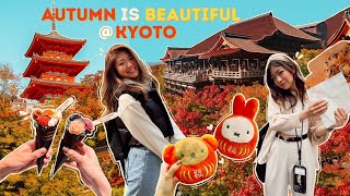 Kyoto in Autumn is Beautiful😍🍁  ⛩️ Fushimi Inari Speakeasy Ramen 🍜 Flower Ice Cream amp more [upl. by Ahsote]