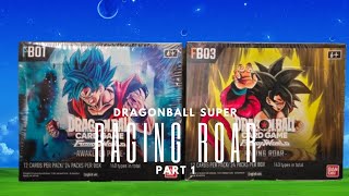 Opening amp Reviewing DragonBall Super Card Game Fusion World Part 1 Raging Roar Feat Temoc [upl. by Enid]