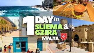 1 DAY in SLIEMA amp GZIRA  Malta  April 2023 [upl. by Gussie494]