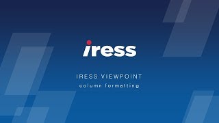 IRESS ViewPoint training  10 column formatting [upl. by Hilton]