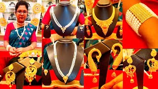 Light Weight Beautiful Pearl MantashaNecklaceKangan Design from Anjali Jewellers [upl. by Beisel]