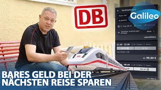 Tipps und Tricks für günstige Ticketpreise Clever sparen bei der Bahnfahrt [upl. by Enohs]