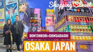 Osaka Japan 2024  Dotonbori Walking Tour  Shinsaibashi Suji Shopping Street  Dotonbori at Night [upl. by Feilak436]