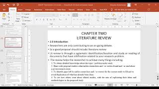 Literature Review Introdn video ARM [upl. by Ardied455]