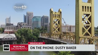 Dusty Baker talks about As temporary move to Sacramento [upl. by Hedva613]