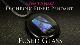 Dichroic Fused Pendant in Microwave Kiln [upl. by Ynagoham]