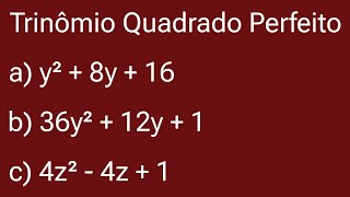 🚀 Como Fazer a Fatoração de um Trinômio do Quadrado Perfeito [upl. by Sellihca846]