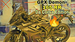 New GPX Demon 165 RR Da Corsa  আসলেই কি বাজে মাইলেজ দেয়  Chapri Rider [upl. by Annawad]